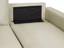 Sohvat<Beliani 5-Istuttava Kulmavuodesohva Säilytystilalla Kangas Beige Sommen