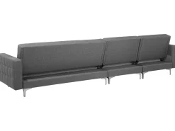 Sohvat<Beliani 5-Istuttava Kulmavuodesohva Ja Rahi Kangas Oikeak. Vaaleanharmaa Aberdeen