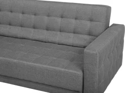 Sohvat<Beliani 5-Istuttava Kulmavuodesohva Ja Rahi Kangas Oikeak. Vaaleanharmaa Aberdeen