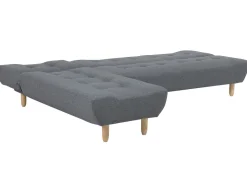 Flash Sale Beliani 4-Istuttava Kulmavuodesohva Kangas Oikeak. Harmaa Alsten