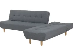 Sohvat<Beliani 4-Istuttava Kulmavuodesohva Kangas Vasenk. Harmaa Alsten