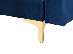 Flash Sale Beliani 4-Istuttava Kulmavuodesohva Ja Rahi Sametti Vasenk. Laivastonsininen Aberdeen