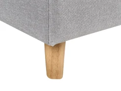 Sohvat<Beliani 4-Istuttava Kulmavuodesohva Säilytystilalla Oikeak. Vaaleanharmaa Flakk