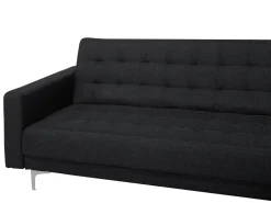 Sohvat<Beliani 5-Istuttava Kulmavuodesohva Ja Rahi Kangas Vasenk. Grafiitinharmaa Aberdeen