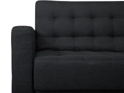 Sohvat<Beliani 5-Istuttava Kulmavuodesohva Ja Rahi Kangas Vasenk. Grafiitinharmaa Aberdeen