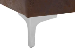 Sohvat<Beliani 4-Istuttava Kulmavuodesohva Keinonahka Vasenk. Ruskea Aberdeen