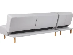 Sohvat<Beliani 4-Istuttava Kulmavuodesohva Kangas Oikeak. Vaaleanharmaa Alsten