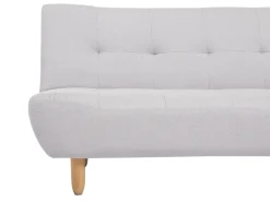 Sohvat<Beliani 4-Istuttava Kulmavuodesohva Kangas Oikeak. Vaaleanharmaa Alsten