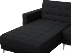 Cheap Beliani 5-Istuttava Kulmavuodesohva Kangas Oikeak. Grafiitinharmaa Aberdeen