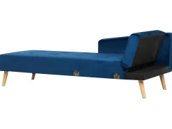 Sohvat<Beliani 4-Istuttava Kulmavuodesohva Sametti Oikeak. Laivastonsininen Vadso