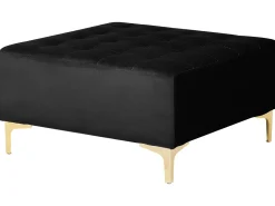 Online Beliani 4-Istuttava Kulmavuodesohva Ja Rahi Sametti Oikeak. Musta Aberdeen