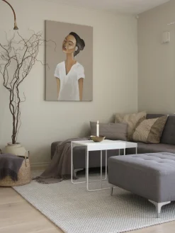 Sohvat<Beliani 4-Istuttava Kulmavuodesohva Ja Rahi Kangas Oikeak. Vaaleanharmaa Aberdeen