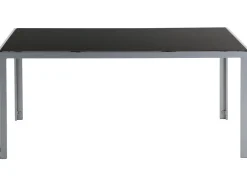 Discount Beliani 6-Istuttava Musta Alumiininen Ulkoruokailuryhma Catania