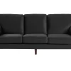 Sale Beliani 3-Istuttava Musta Sohva Lokka