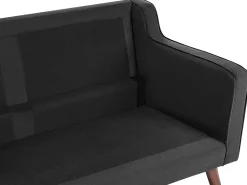 Sale Beliani 3-Istuttava Musta Sohva Lokka