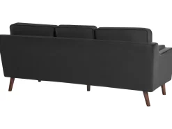 Sale Beliani 3-Istuttava Musta Sohva Lokka