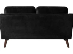 New Beliani 2-Istuttava Musta Sohva Lokka