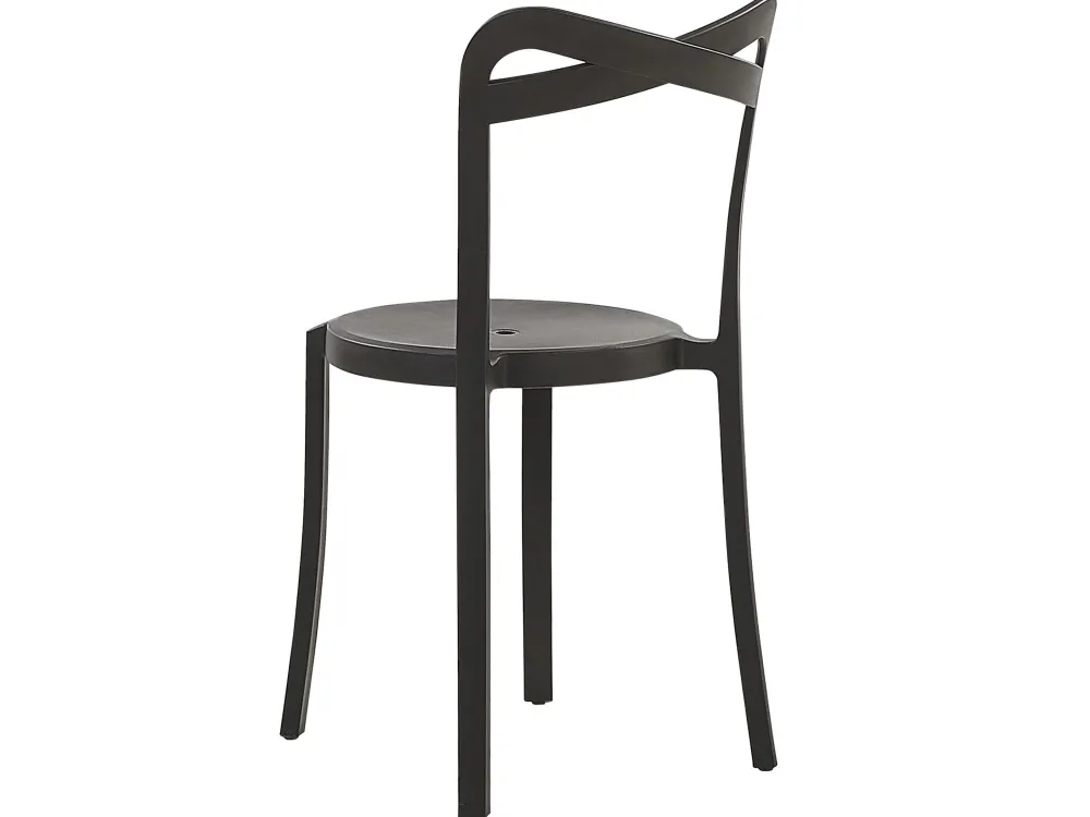 Ulkokalusteet<Beliani 4-Istuttava Mustavalkoinen Muovinen Puutarhakalustesetti Sersale / Camogli