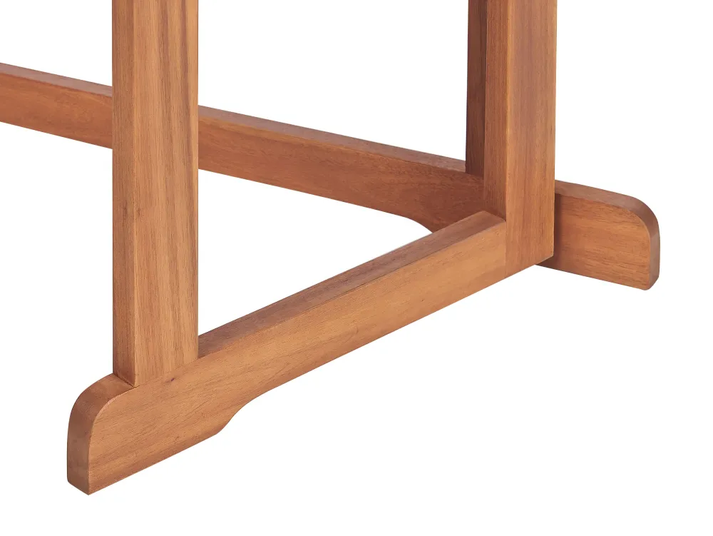 Ulkokalusteet<Beliani 4-Istuttava Parvekesetti Vaalea Akasiapuu Treia