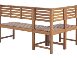 Ulkokalusteet<Beliani 4-Istuttava Parvekesetti Vaalea Akasiapuu Treia