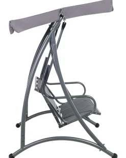 Ulkokalusteet<Beliani 3-Istuttava Puutarhakeinu Harmaa Bogart