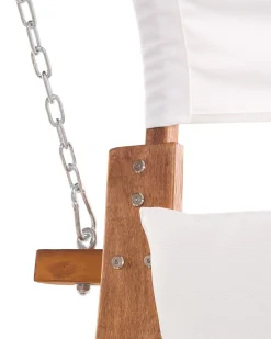 Sale Beliani 2-Istuttava Puutarhakeinu Lehtikuusi Vaalea Puu/Valkoinen Aprilia