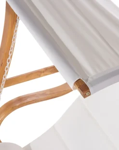 Sale Beliani 2-Istuttava Puutarhakeinu Lehtikuusi Vaalea Puu/Valkoinen Aprilia