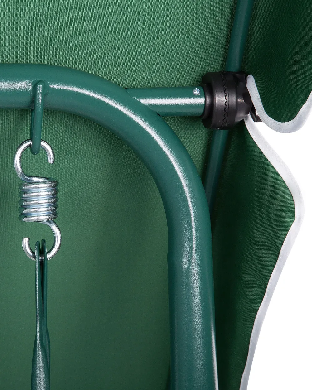 Ulkokalusteet<Beliani 3-Istuttava Puutarhakeinu Vihrea/Valkoinen Chaplin