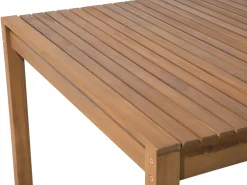 Discount Beliani 8-Istuttava Puutarhapoytasetti Sini-Valkoraidallisilla Pehmusteilla Sassari