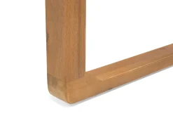 Discount Beliani 8-Istuttava Puutarhapoytasetti Sini-Valkoraidallisilla Pehmusteilla Sassari