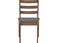 Pöydät<Beliani 4-Istuttava Ruokailuryhma Harmaa/Tumma Puu Modesto