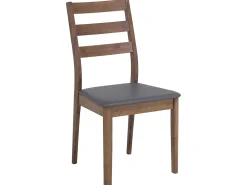 Pöydät<Beliani 4-Istuttava Ruokailuryhma Harmaa/Tumma Puu Modesto