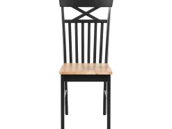 Store Beliani 4-Istuttava Ruokailuryhma Kumipuu Musta/Vaalea Puu Houston