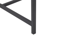 Pöydät<Beliani 4-Istuttava Ruokailuryhma Tumma Puu/Musta Burton