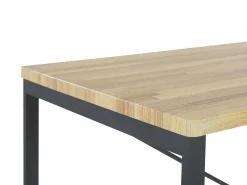 Shop Beliani 4-Istuttava Ruokailuryhma Vaalea Puu/Musta Flixton