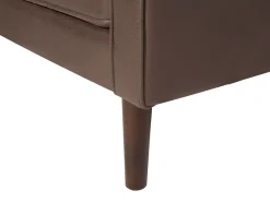 Sohvat<Beliani 3-Istuttava Ruskea Tekonahkainen Sohva Lokka