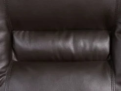 Cheap Beliani 2-Istuttava Saadettava Keinonahkainen Sohva Ruskea Bergen