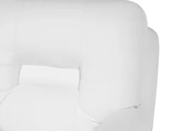 Sohvat<Beliani 2-Istuttava Saadettava Keinonahkainen Sohva Valkoinen Bergen