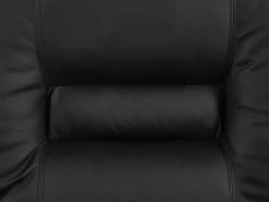 Fashion Beliani 3-Istuttava Saadettava Keinonahkainen Sohva Musta Bergen