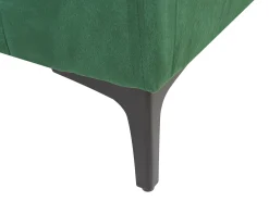 Sohvat<Beliani 3-Istuttava Samettisohva Vihrea Vadstena