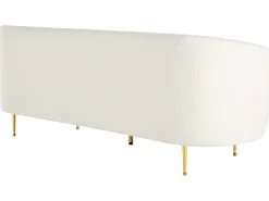 Outlet Beliani 3-Istuttava Sohva Buklee Valkoinen Loen