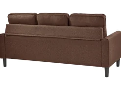 Sohvat<Beliani 3-Istuttava Sohva Ja Rahi Kangas Ruskea Avesta