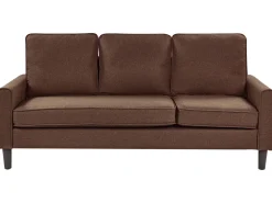 Sohvat<Beliani 3-Istuttava Sohva Ja Rahi Kangas Ruskea Avesta