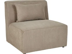 Store Beliani 3-Istuttava Sohva Ja Rahi Vakosametti Ruskeanharmaa Lemvig