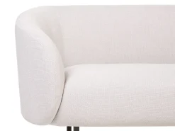 Discount Beliani 2-Istuttava Sohva Kangas Beige/Musta Loen