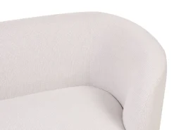 Discount Beliani 2-Istuttava Sohva Kangas Beige/Musta Loen