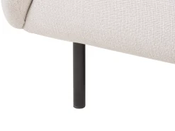 Discount Beliani 2-Istuttava Sohva Kangas Beige/Musta Loen