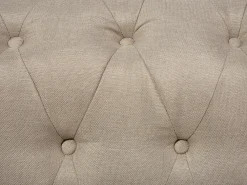 Hot Beliani 3-Istuttava Sohva Kangas Beige Iso Chesterfield