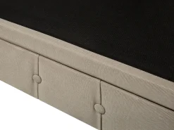 Hot Beliani 3-Istuttava Sohva Kangas Beige Iso Chesterfield