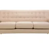 Sohvat<Beliani 3-Istuttava Sohva Kangas Beige Motala